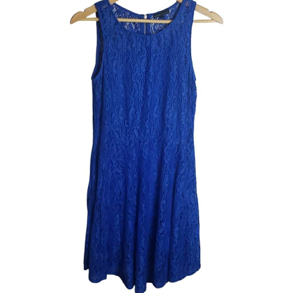 Bepop Blue Laced Dress Size Large